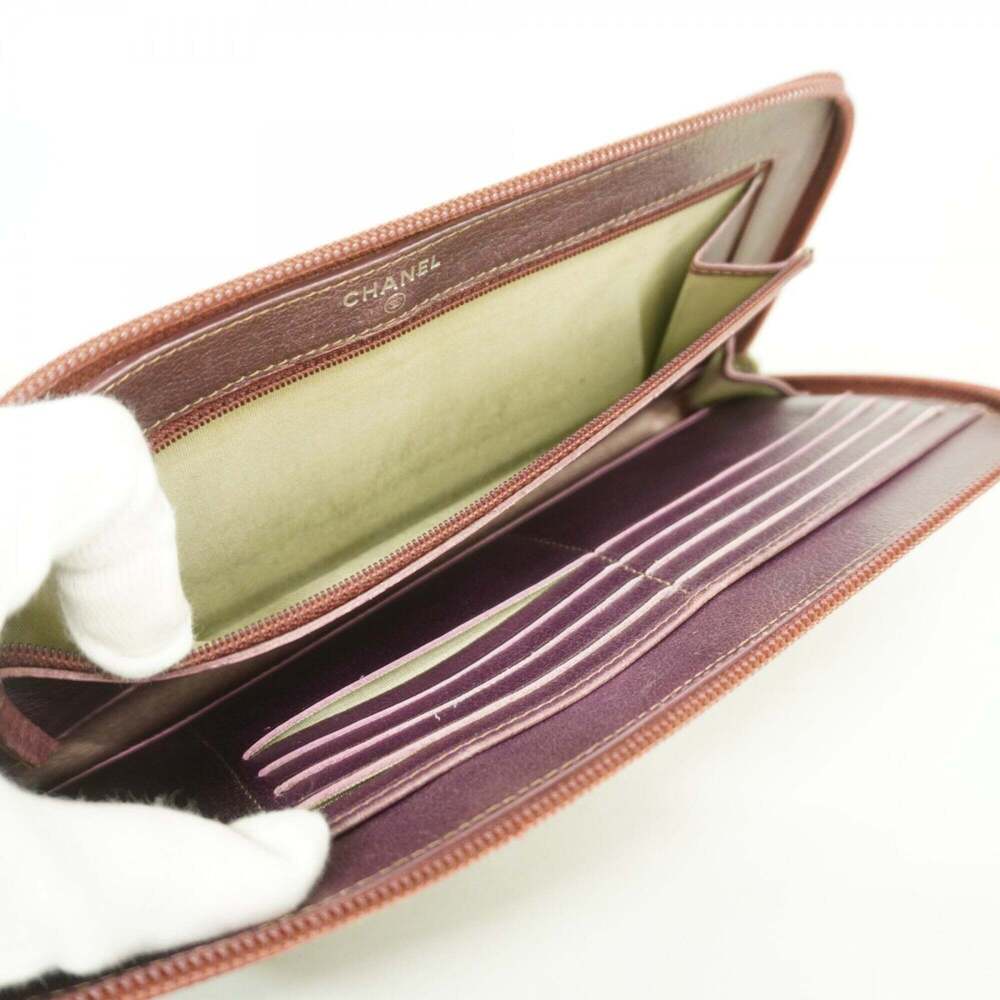 CHANEL Authentic Red Leather Wallet - Picture 3 of 10